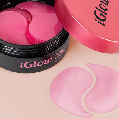 iGlow 2x Refreshing Raspberry Eye Patches - iGlow Cosmetics