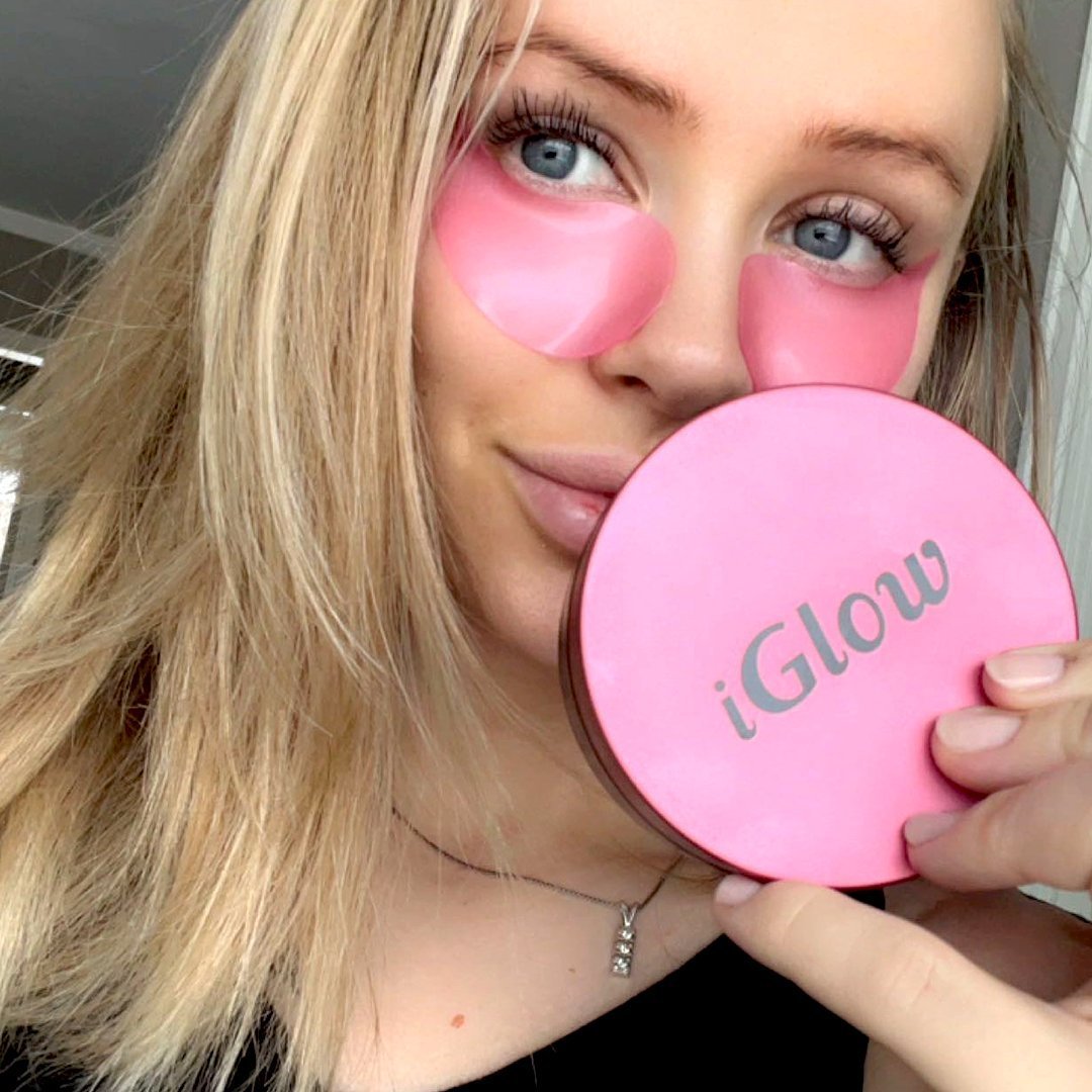 iGlow 2x Refreshing Raspberry Eye Patches - iGlow Cosmetics